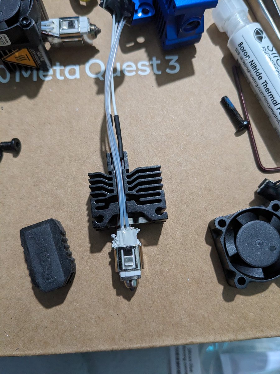 VectorRoll's tweet photo. If you get a #PandaExtruder for the P1 or X1 #3DPrinter from @BIQU_3Dprinter I suggest that you also look into getting a separate Filament Sensor &amp; Screws Kit from @BambulabGlobal. 
Also for the #PandaRevo buy a spare Hotend Fan.
This way you have to reuse parts if you swap them. https://t.co/keyAMm0qXU