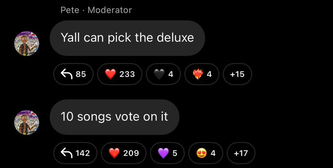 10 SONG TPNE DELUXE CHOSEN BY THE COMMUNITY
