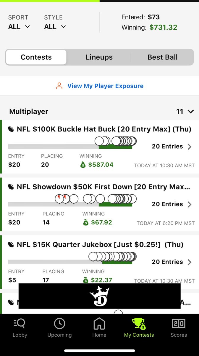 zachwDFS's tweet image. I know it doesn’t necessarily mean the free month due to the splits but two 1st places in one week is huge! @StokasticHOF