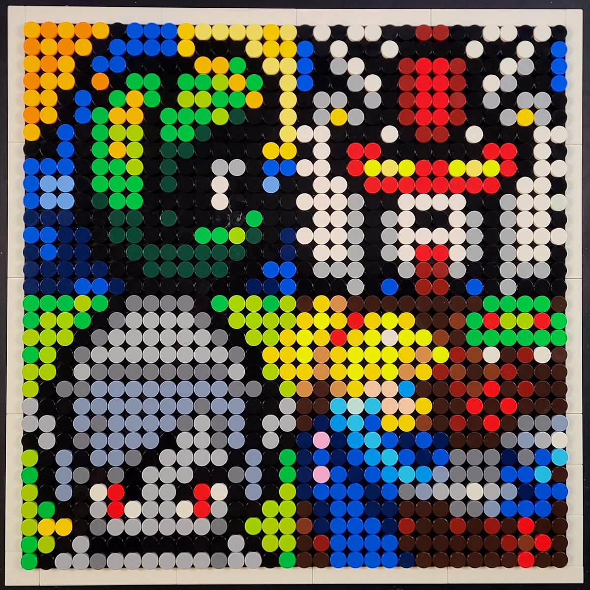 Finished our LEGO Art boards for December; Marvin Martian, Gundam, Dark Link, Zero Suit Samus!

Thank you for the awesome raids from <a href="/sleepinglunads/">Liz | Sleeping Luna Designs</a>, <a href="/vintagesewgal/">VintageSewGal</a>, <a href="/IansCrafts/">Ian</a> and <a href="/UltearLight/">UltearLight</a>!

We sent the squad over to <a href="/CrustysCustoms/">CrustysCustoms1873</a> raising money for <a href="/MovemberCA/">Movember Canada</a>!