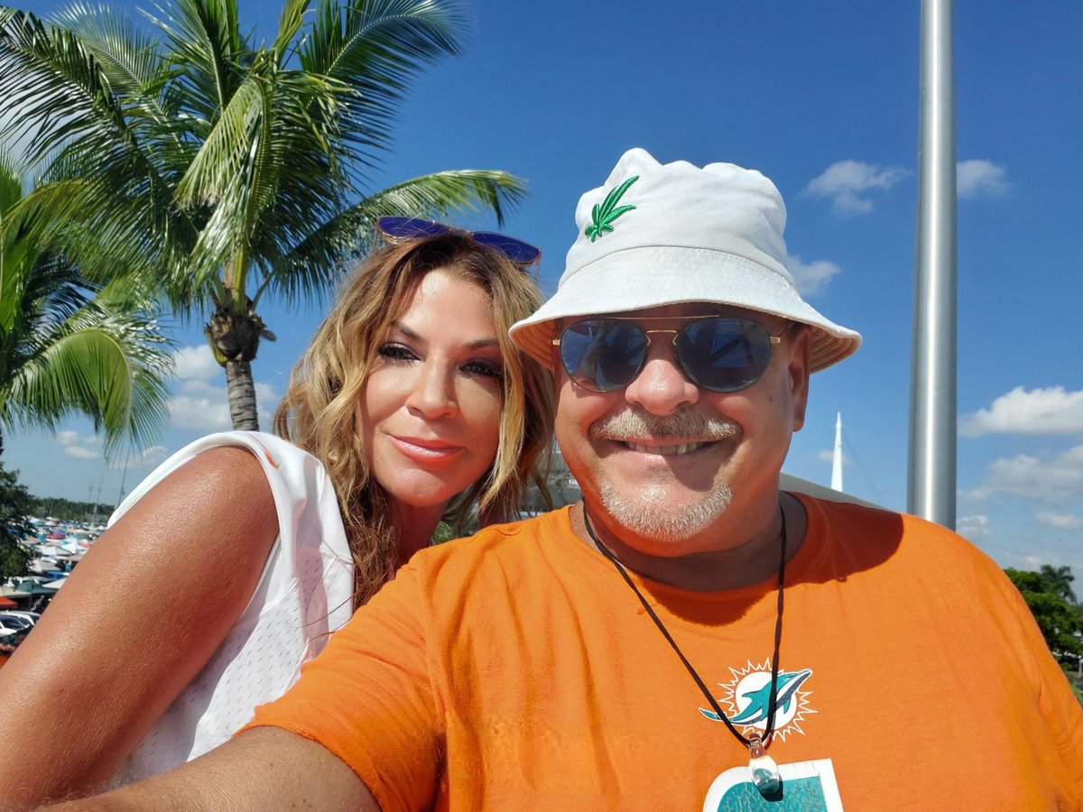 It is with the heaviest heart that I post that the love of my life unexpectedly passed away. These past 15 years have been the best. He had a love and laughter that I will treasure. I love you with all of my heart. I will count the days until I see your face. Bring us a win 🐬