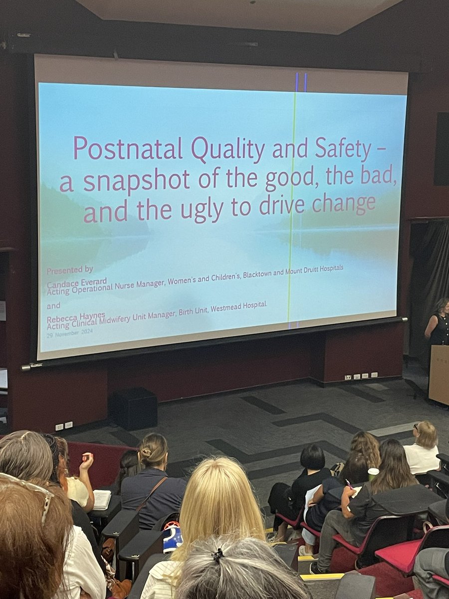 33Gingerbread's tweet image. Really enjoying all the wisdom being shared at the 2024 Taking Postnatal Care into the Future at the Education Centre, Westmead Hospital, NSW, Australia. #birthmatters #postnatal care #evidence based practice