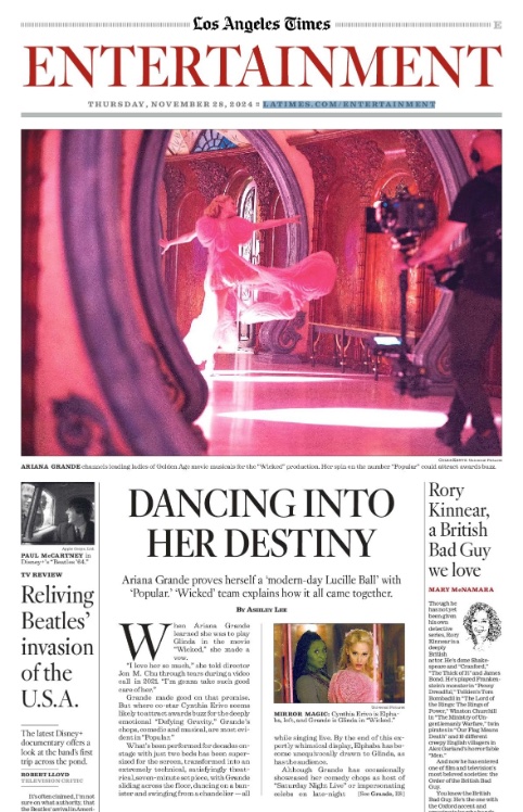 my story on ariana grande’s popular, in print today 🥹💖🫧 latimes.com/entertainment-…
