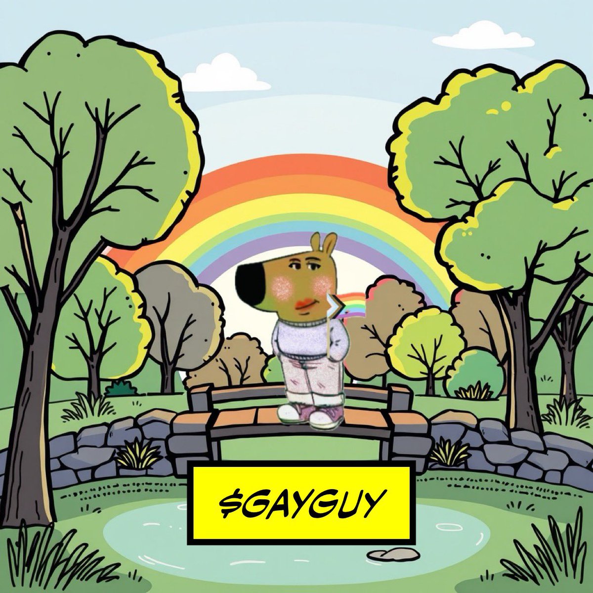 ItsGayGuy's tweet photo. Why be a chill guy when you can be a gay guy. Introducing the latest ChillGuy inspired meme coin…$GayGuy. 
#memecoin #raydium #PumpFunLaunch #CryptoCommunity https://t.co/2yzSAv1duQ