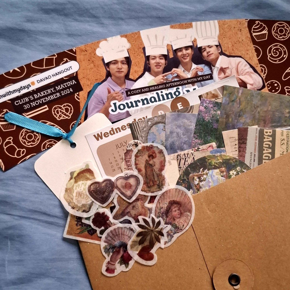 lunchwithmydays's tweet photo. Here's a preview of the kit each pre-registered attendee will receive at our Davao Hangout 🤍 See you tomorrow, at Club's Bakery Matina, My Day!

#ForeverWithDAY6
#LWMDHangout
#LWMDHangout_DVO https://t.co/EEVd8SgQXu