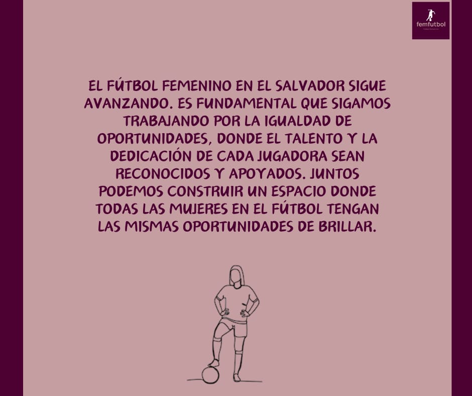 feemfutbool's tweet photo. El fútbol femenino en El Salvador sigue creciendo, pero necesitamos más igualdad de oportunidades. ⚽💪 #FutbolFemenino #IgualdadDeGénero https://t.co/F3wsBMGs7o
