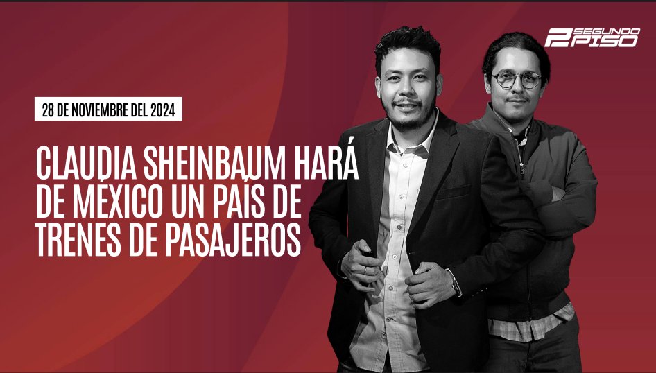ElSegundoPiso4T's tweet photo. A las 20 hrs 🔴 #envivo 🔴 #segundopiso con #jonathanpérez @Jonapolifo3_0  y #jorgenaredo @jgnaredo : #ClaudiaSheinbaum hará de #México un país de trenes de pasajeros  
#envivo #endirecto #noticiasenvivo   
👇👇👇 click aquí 
https://t.co/KkMxG6SIer

#claudiasheinbaum #claudiasheinbaumpresidenta #trenes #trenesdepasajeros #trenmaya