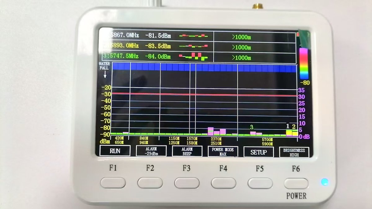 #drone #wireless #detector 10MHz~2700MHz and 30MHz~6GH Portable handheld wireless signal detector for sale,my whatsapp/wechat +8615724245816