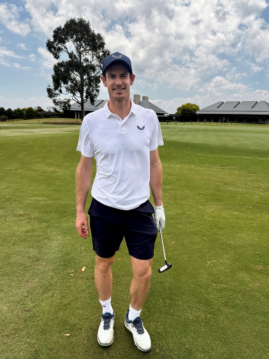 Metropolitan Golf Club (@metropolitangc) on Twitter photo There may be #AusOpenGolf happening elsewhere, but at Metropolitan we had Aus Open Tennis superstar and three-time Grand Slam champion Andy Murray on the course, his first time hitting the fairways in Australia
A pleasure having you <a href="/andy_murray/">Andy Murray</a> see you back at Metro again soon! There may be #AusOpenGolf happening elsewhere, but at Metropolitan we had Aus Open Tennis superstar and three-time Grand Slam champion Andy Murray on the course, his first time hitting the fairways in Australia
A pleasure having you <a href="/andy_murray/">Andy Murray</a> see you back at Metro again soon!