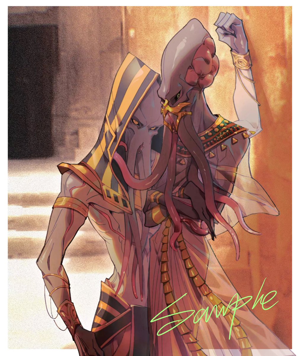 ☀️commision，antu and qull.🌼
#illithid #mindflayer