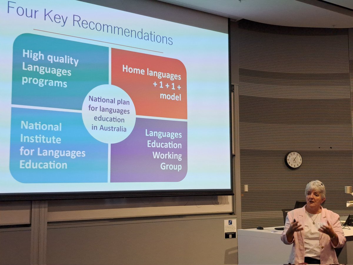 LCNAU (@lcnau) on Twitter photo Sherryl Saunders showcases a number of recommendations and goals extrapolated from the <a href="/AFMLTA/">AFMLTA Inc.</a> 'Towards a National Plan and Strategy' report at #LCNAU2024 <a href="/LCNAU/">LCNAU</a> <a href="/USydSLC/">USYD Languages and Cultures</a> Sherryl Saunders showcases a number of recommendations and goals extrapolated from the <a href="/AFMLTA/">AFMLTA Inc.</a> 'Towards a National Plan and Strategy' report at #LCNAU2024 <a href="/LCNAU/">LCNAU</a> <a href="/USydSLC/">USYD Languages and Cultures</a>