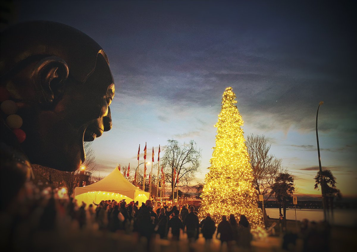 The West End inaugural tree lighting tonight. Isn’t she a beauty! ✨🎄💝✨#weamaze #westendbia #vancouver