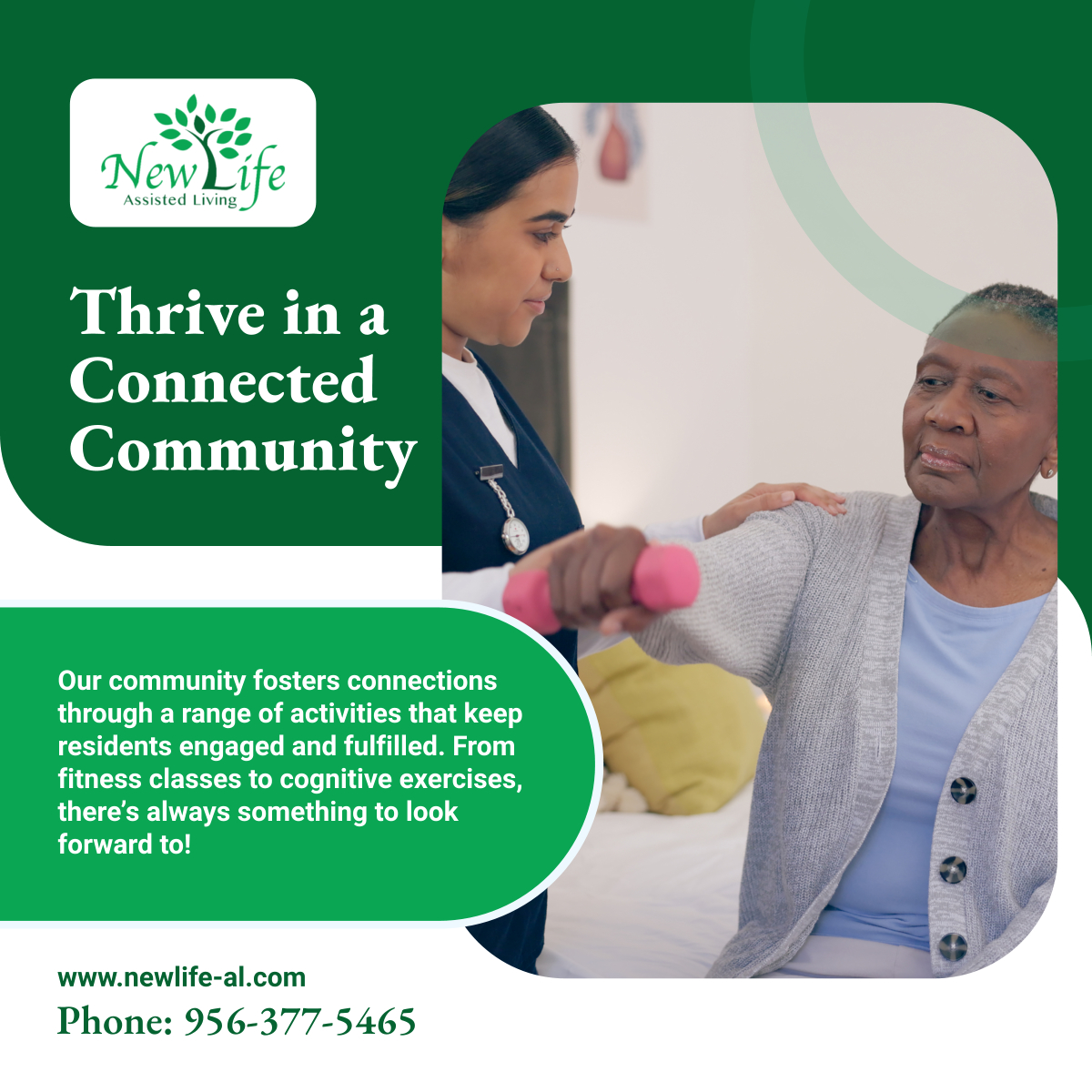 NewLifeAssistL's tweet image. We offer an enriching environment full of engaging activities that promote physical and emotional well-being. Let’s make every day special! 

#DonnaTX #AssistedLivingHome #EngagingCommunity
