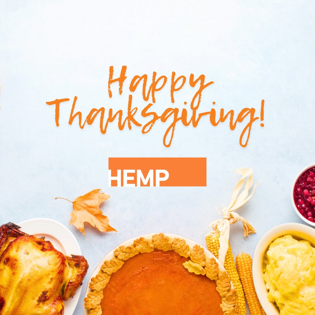 HEMP would like to wish you a very Happy Thanksgiving! We hope you’ve had a wonderful day giving thanks with your family and friends! 🦃 

#hempkc #happythanksgivng
