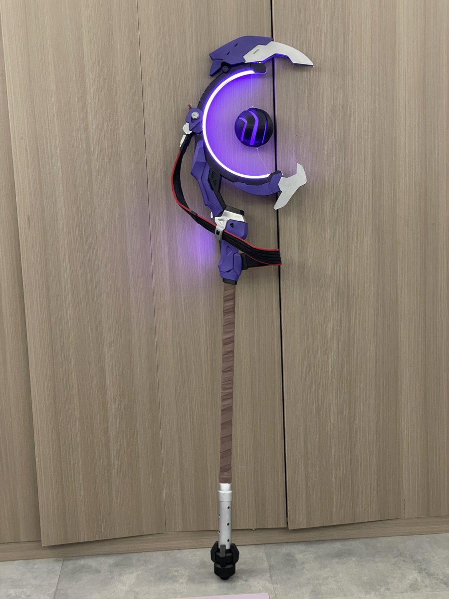 TeeceeZhang's tweet photo. DIY Ramattra Void Accelerator (two meters tall) #Overwatch2 #Ramattra https://t.co/7yYUtKN64Z
