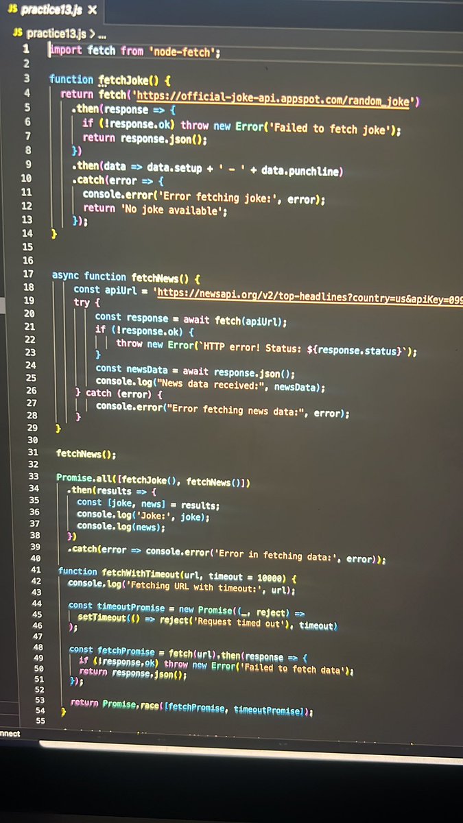 eulav321's tweet image. Day 15 of my #101DaysofCode Series:

- Still working with apis

- Learning how to use promises and timeout functions

#Web3 #buildinginpublic