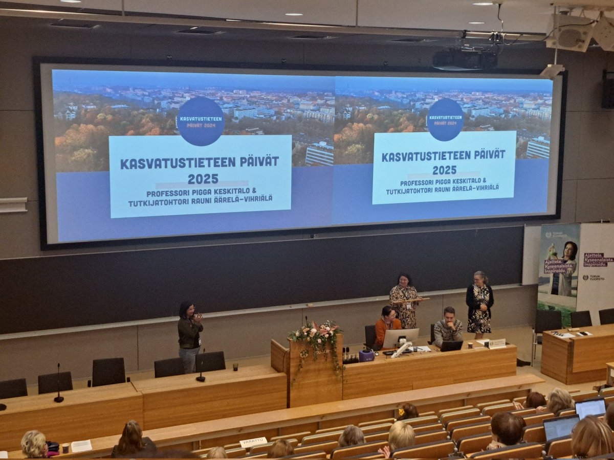 Koulumme opettajia osallistui Kasvatustieteen päiville Turussa tutkimuksiaan esitellen. Päivien teema; osallisuus, yhdenvertaisuus ja ylirajaisuus, johdatti tärkeiden ja ajankohtaisten teemojen äärelle.
#harjoittelukoulu #normaalikoulu #tutkimus #opetus <a href="/utueducation/">Kasvatustieteiden tiedekunta - Turun yliopisto</a> <a href="/UniTurku/">Turun yliopisto - University of Turku</a>