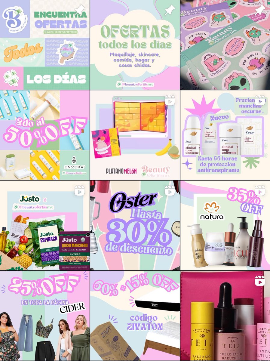 BeautyOfertasMx's tweet photo. Maifrens, en mi insta TODOS LOS DÍAS subo ofertas actualizadas y válidas para todo el país. Principalmente de maquillaje y skincare pero también de comida, bebidas, cosas para la casa y demás cosas chidas. ✨

💸 https://t.co/AOERdIdZCt 

RT RT RT 💸 https://t.co/HJPitN4yl5