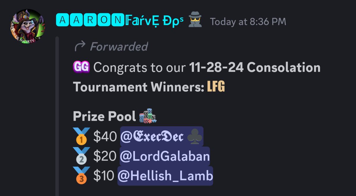 LordGalaban's tweet photo. @execdec @DPS_Club54 #dpsfallbash whatta river for the champ....spikes the age. Congratulations to @Hellish_Lamb for his 3rd as well https://t.co/kZdWIXrkWT