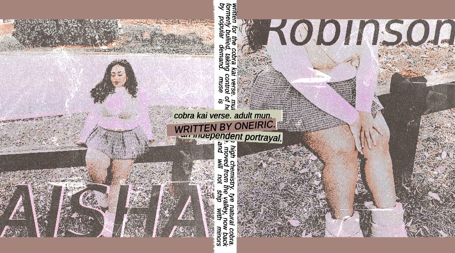 ⠀ ︎ ︎︎ ⠀ ︎ ︎︎༽   ✿ ⠀⠀⠀⠀⠀⠀aisha⠀⠀robinson.⠀⠀