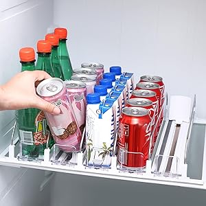 dor91630's tweet image. Dntorx Drink Organizer for Fridge, 5 Row Adjustable Soda Can Dispenser for Refrigerator Automatic Pusher Glide Drink Dispenser for refrigerator organizers and storage Holds up to 25 Cans

amazon.com/dp/B0D5QF65KT?…

Get yours now!
On sale for $19.92!

#FridgeOrganizer
