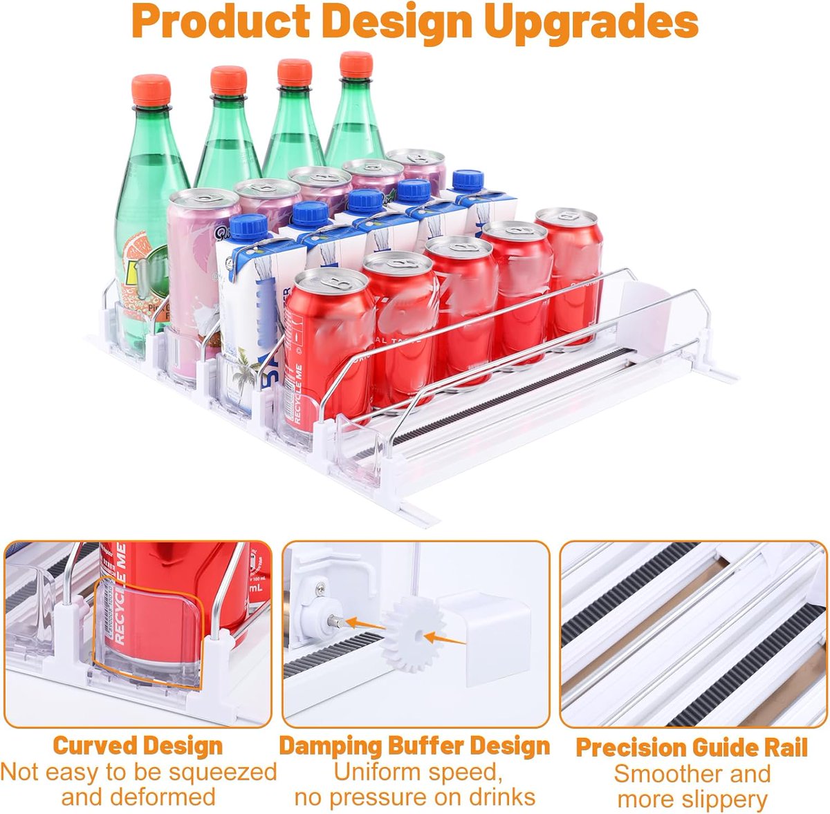dor91630's tweet image. Dntorx Drink Organizer for Fridge, 5 Row Adjustable Soda Can Dispenser for Refrigerator Automatic Pusher Glide Drink Dispenser for refrigerator organizers and storage Holds up to 25 Cans

amazon.com/dp/B0D5QF65KT?…

Get yours now!
On sale for $19.92!

#FridgeOrganizer