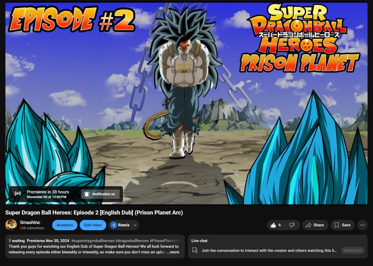 OUT SOON! (Don't Miss it) Longest two weeks ever. 😅
#SDBH #DragonBall #voiceover #voiceacting #Project