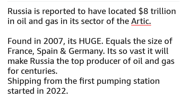 YumRatMuffins's tweet photo. @DwightVoeks @letsgoedwin @jimmy_dore For yrs Graham & Biden spoke of breaking up Ru & "managing her wealth". Graham sobered up & now its Ukr has so much natural wealth we can't let da Putin have it!
When $8 TRILLION in Ru Artic oil & gas was found in ๐ 2007 ๐ Obama activated #ProjectUkraine . Planned since 2003 https://t.co/QPFawxehsf