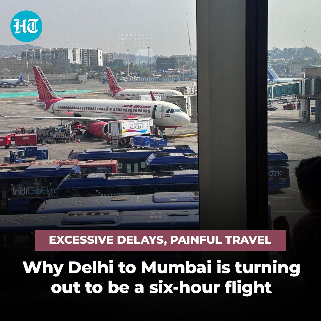 ashokmalik's tweet image. #Delhi to #Mumbai: A 6-hour saga instead of a 2-hour flight! 😩 #Delays, #diversions, and endless #waiting are making travel unbearable.
Here's why it's happening: hindustantimes.com/india-news/exc…