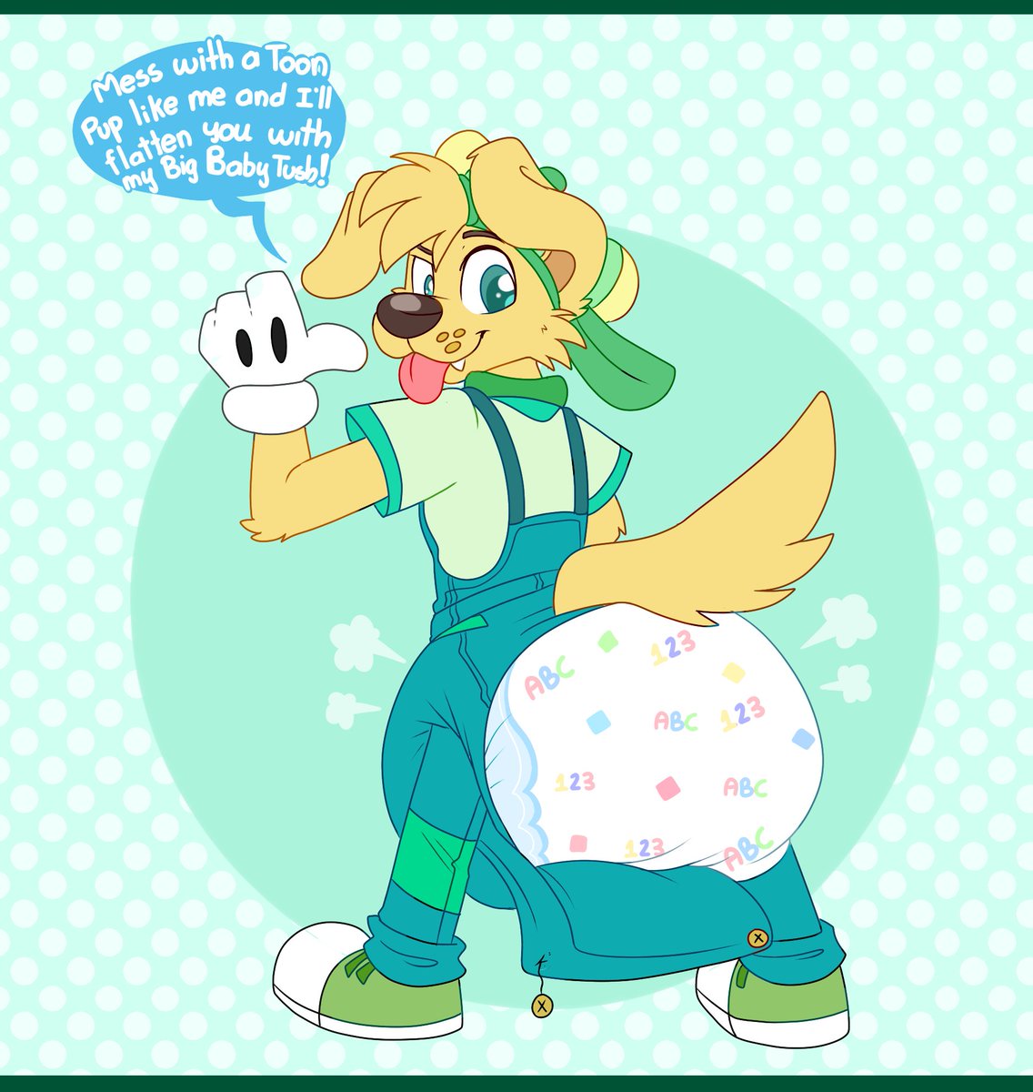 🐕 dog warning - Patreon Reward🐕 #ABDL #diaperfur #babyfur #diaper