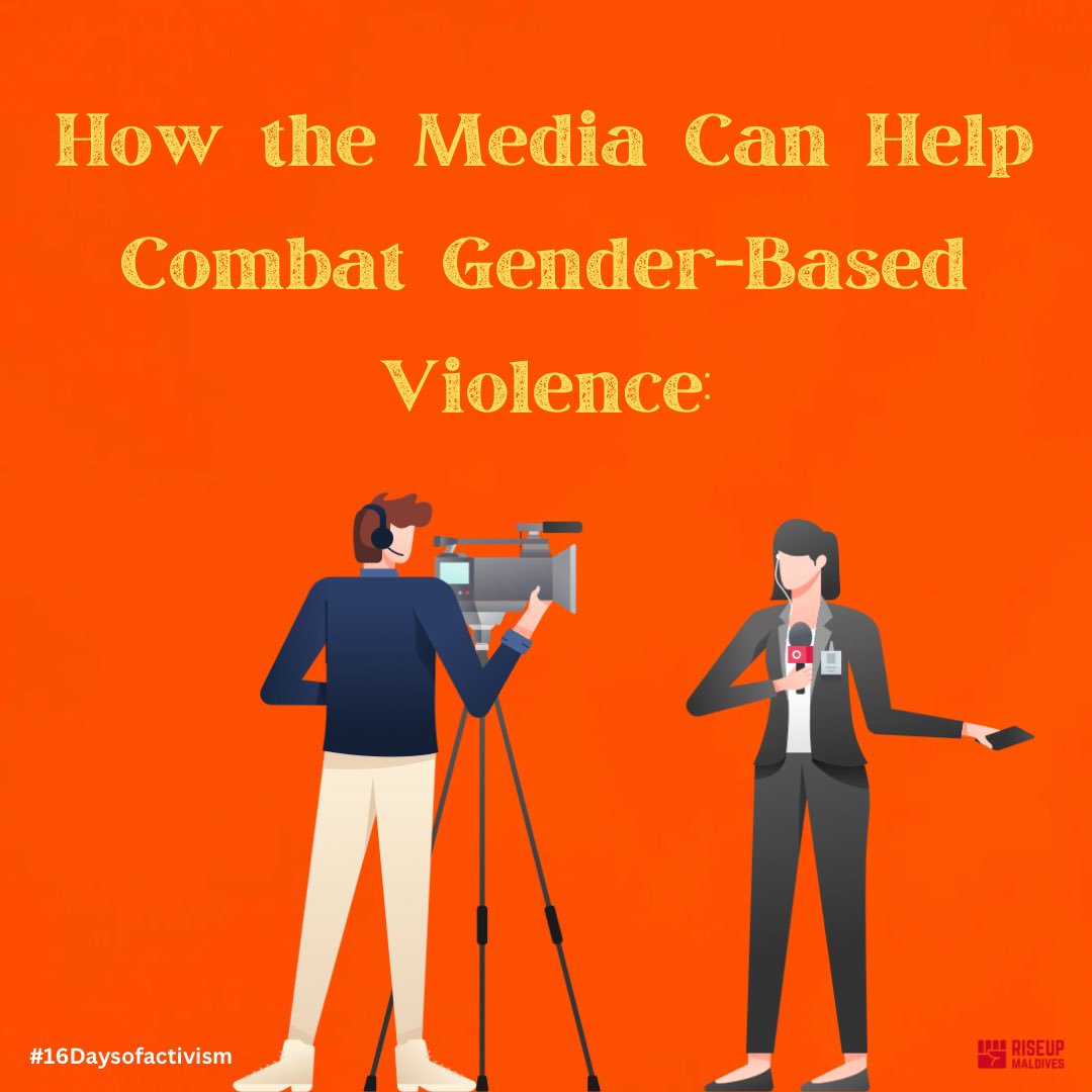 MvRiseUp's tweet photo. The media plays a significant role in both shaping and reflecting societal attitudes toward gender, and it can contribute to the perpetuation of gender-based violence (GBV) in various ways. 

#16daysofactivism  #NoExcuse #EndGBV #Orangetheworld https://t.co/3YAZ50w8kQ