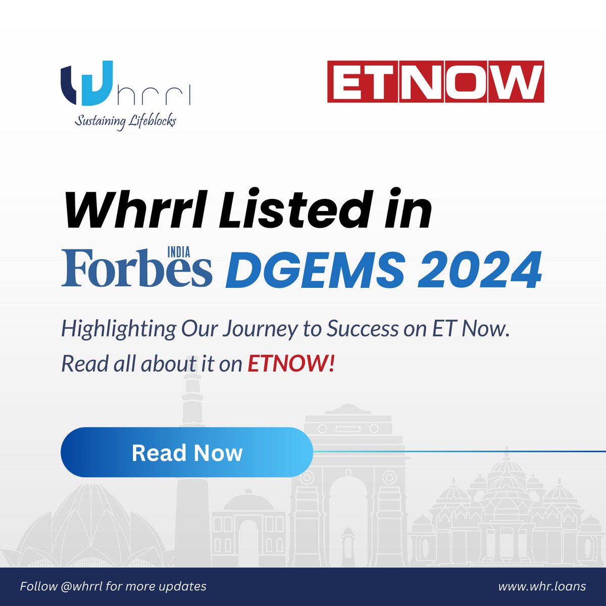 🎉 Thrilled to share that Whrrl's incredible journey has been featured on <a href="/ETNOWlive/">ET NOW</a>  
📖 Read full story here: ET Now Article bit.ly/3COc8jO

🤝Join us in celebrating this milestone as we continue transforming agricultural finance with innovative blockchain solutions❗️