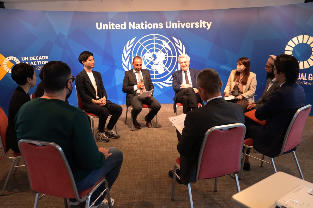 UNHCR_Tokyo's tweet image. 日本のスタートアップで働く難民とその雇用主、グランディ国連難民高等弁務官の対話。

就労は難民の自立を支えること、難民は日本社会にも貢献する存在であることが、一人ひとりの実体験を通じて示されました。

難民が活躍できる社会の実現に向け、難民雇用のさらなる広がりに期待が寄せられました。