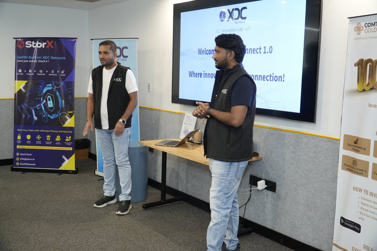 omkarxinfin's tweet photo. The first-ever #XDCNetwork Event in Mumbai, #India, organized by XDC Innovation Initiative Lab, was a massive success!

We were honored to host special guests from the #XDC ecosystem who showcased their platforms:

- SBI XDC Network APAC: Mr. Tadashi Yoshida @tashiten_tad, #Japan #SBIVC 

- LawBlocks: Mr. Ashish Baphana, #UAE #LawBlocks #LBT 

- StorX: Mr. Prashant Acharya, #Mumbai #Storx #SRX 

The event concluded with an insightful networking session featuring #VCs and leaders from #supplychain, #trade #finance, and more.

A big thank you to @WeWorkIndia,  Mumbai for their incredible support!

#XDCNetwork #Blockchain #Innovation #WeAreXDC #BuildOnXDC #XDC