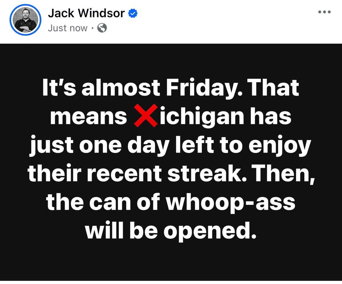 jackwindsor's tweet image. True Story.
#BuckeyeNation #TheGame #michigansucks