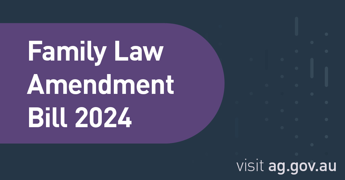 Today, the Australian Parliament passed the Family Law Amendment Bill 2024.

Learn more about how the Bill will make it safer and simpler to resolve the property and financial aspects of relationship breakdown here: ministers.ag.gov.au/media-centre/m…