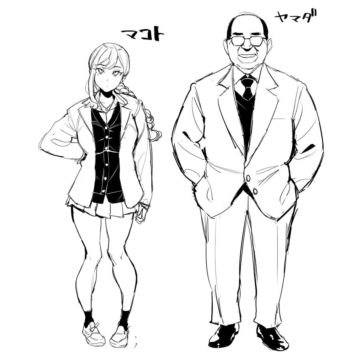 次回作のお漫画(催目民)のキャラどす 