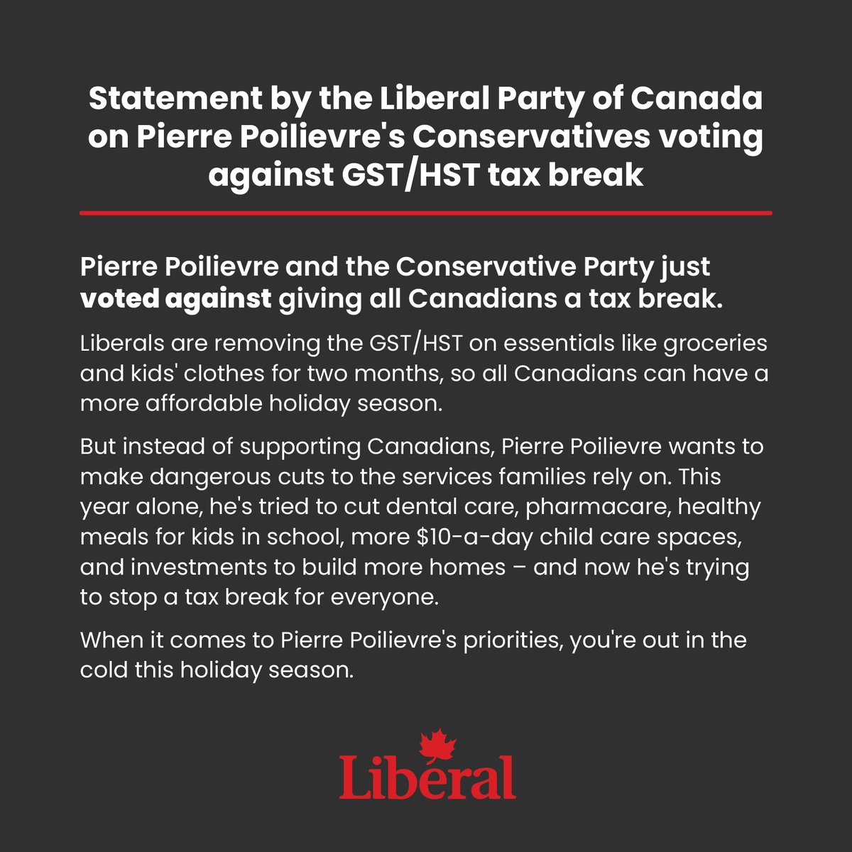 Liberal Party tweet media