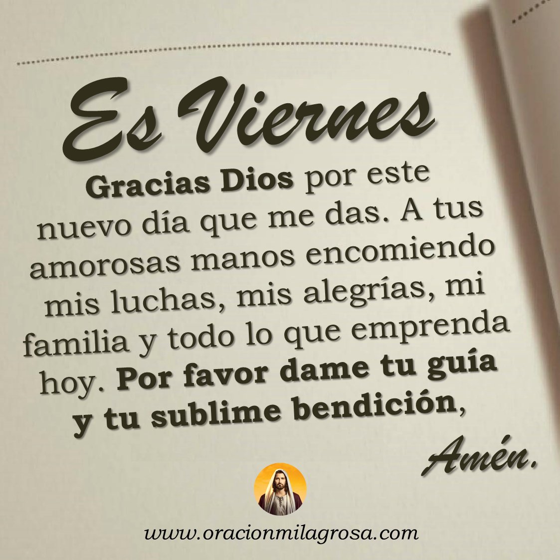 Oración para hoy viernes 29 de noviembre 👉 youtu.be/QQKLIpXWBrM ✨