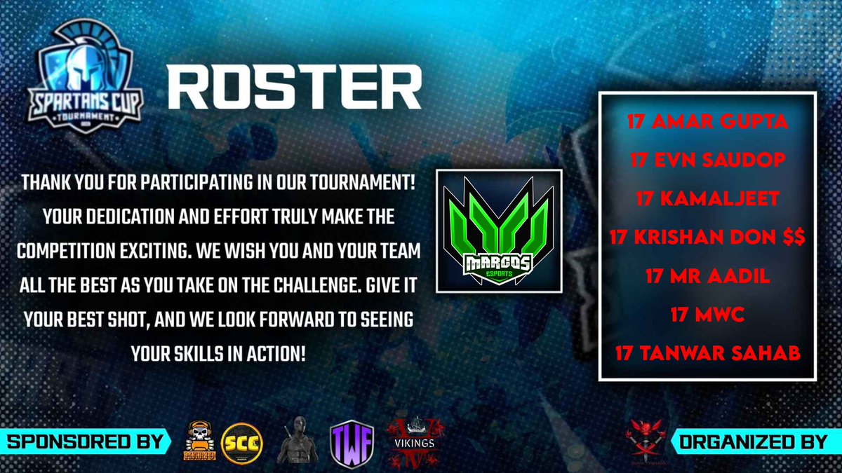 Teamvanish Esports ๐ง๐ฉ (@teamvanishcoc) on Twitter photo Wishing your team the best of luck in the matches! Hoping to witness some insane attacks and brilliant strategies. Stay calm, work together, and execute flawlessly. Show your true potential and make it a memorable performance. Youโve got this!
<a href="/EsportsMarcos/">Marcos Esports</a> Wishing your team the best of luck in the matches! Hoping to witness some insane attacks and brilliant strategies. Stay calm, work together, and execute flawlessly. Show your true potential and make it a memorable performance. Youโve got this!
<a href="/EsportsMarcos/">Marcos Esports</a>