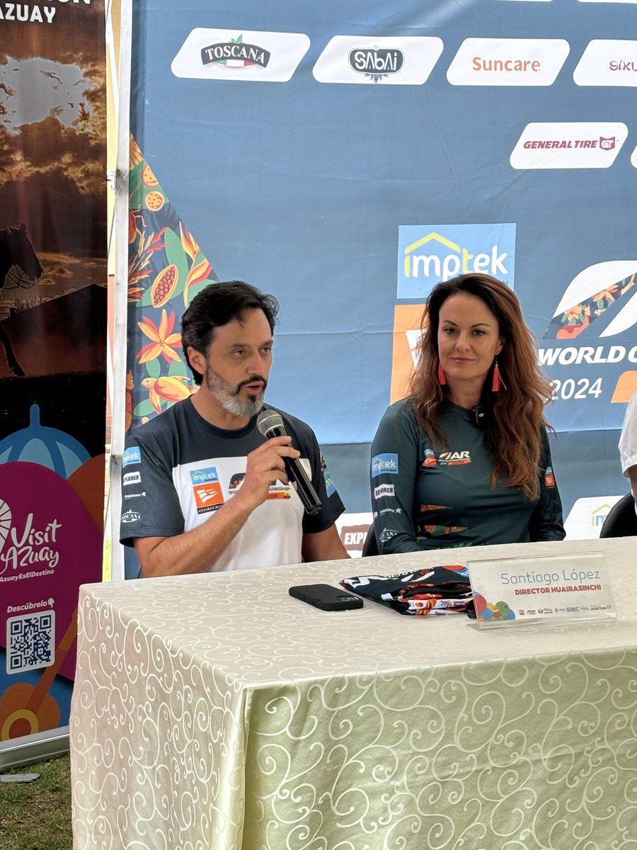 KineticHeidi's tweet image. @ARWorldSeries press conference time here in Cuenca, Ecuador @DCuencaOficial @Imptek_Ecuador  #arwc2024 #arworldseries #arworldchampionship #adventureracing