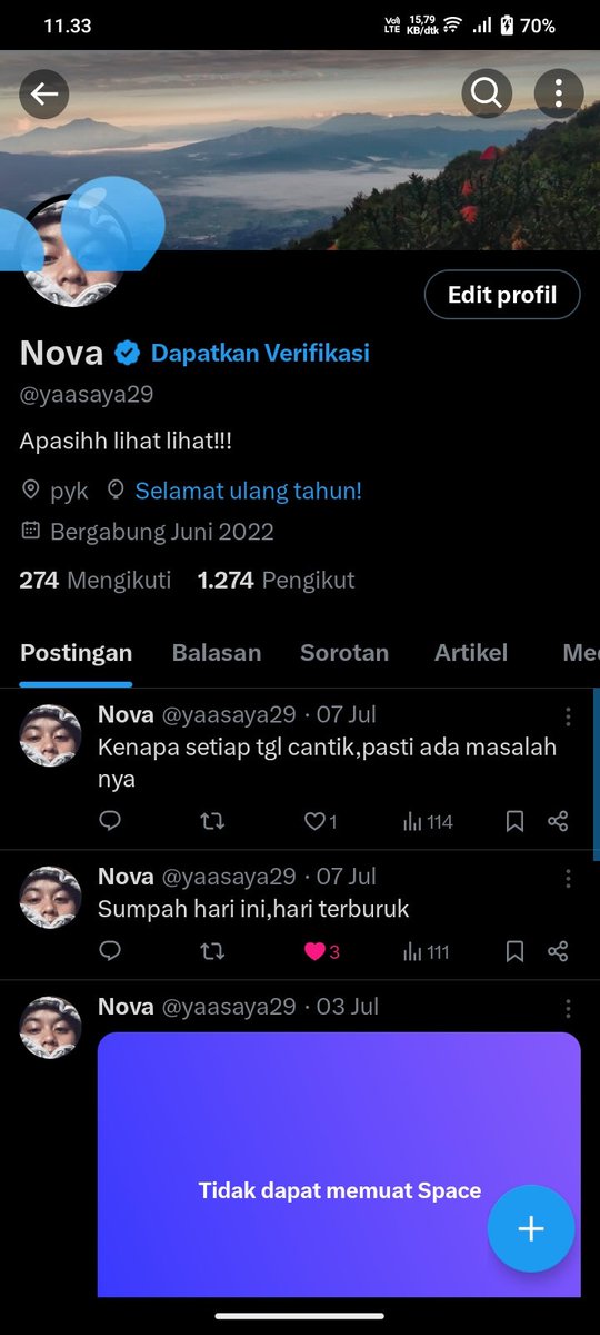 yaasaya29's tweet photo. Tiba-tiba ulang tahun 💐🥳 https://t.co/IrZjeJ7yNi