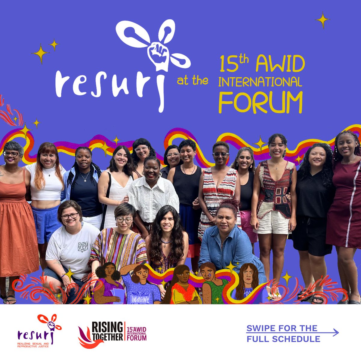 RESURJ's tweet photo. Our #AWIDForum schedule is here!! Come say hi ❤️🌹 https://t.co/Q65YTq6q1n