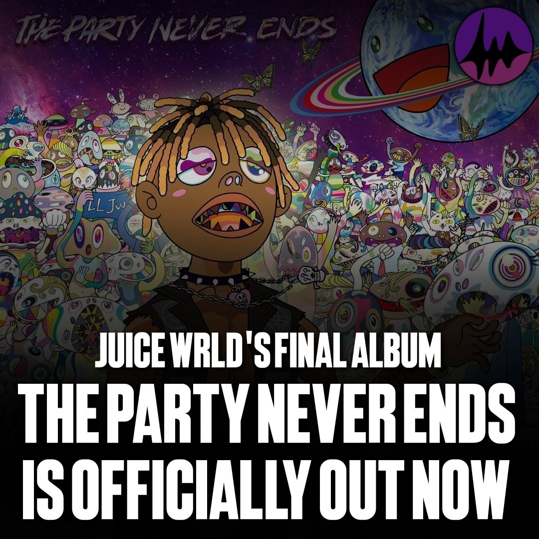 juicewrld_stats's tweet photo. The Party Never Ends. Out Now 🕊🖤

#LLJW #ThePartyNeverEnds https://t.co/a7Y3MZXL5F