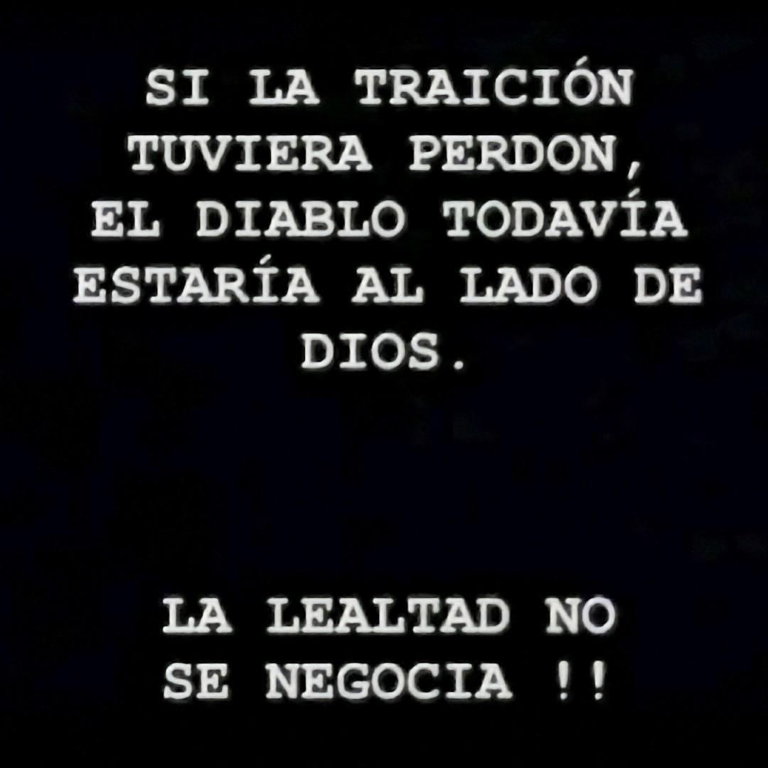 XE2CQ's tweet photo. Si la traición tuviera perdón, el diablo todavía estaría al lado de Dios.

LA LEALTAD NO SE NEGOCIA !!!
https://t.co/Reb9xLGyiX https://t.co/XRaMcRsVTX
