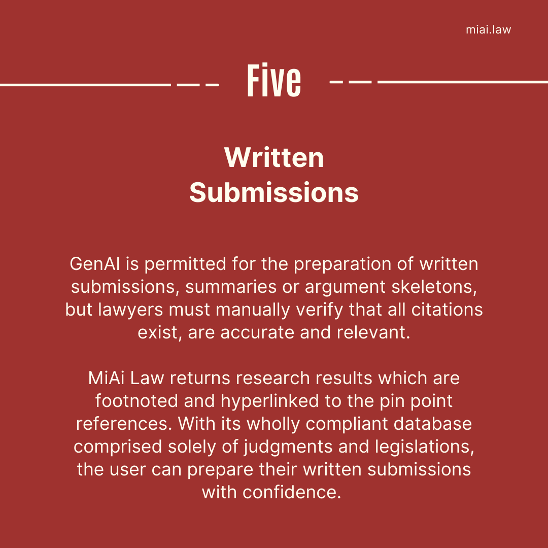 MiAi_Law's tweet photo. The NSWSC Practice Note states that lawyers must manually verify that all citations exist, are accurate and relevant.

MiAi Law with its footnotes hyperlinked to pinpoint references, this exercise may be done with ease and efficiency 

#LegalTech #NSWSC #GenAI #MiAi_Law

2/2 https://t.co/ehMRnl9UAB