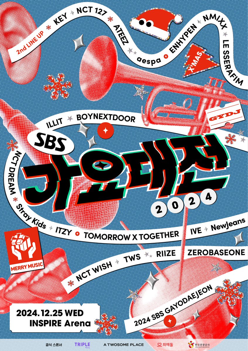 myloveidol_kpop's tweet image. [#최애돌X가요대전] #라인업 RT이벤트

최애돌이 함께하는 2024 SBS 가요대전🧑‍🎄
⭐팔로우 + #RT 이벤트

최애돌이 가요대전 티켓 준대!!

🎟️가요대전 티켓 (4명, 1인 1매)
❤️최애돌 하트 3,000개 (전원 지급)

[참여 방법]
1️⃣최애돌 계정(@myloveidol_kpop) 팔로우
2️⃣이 게시물 RT 후 구글폼 작성…