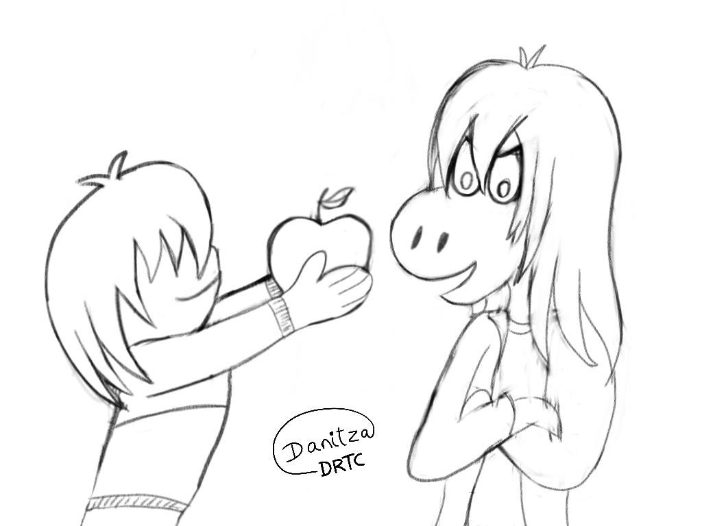 Danitza_DRTC's tweet image. Ok someone left a question inmy Krusie (tumblr) with &quot;Abble&quot; and I responded with Krusie art about Apples 🍎🍎🍎💯
#krusie #abble #apples #susie #kris #deltarenu