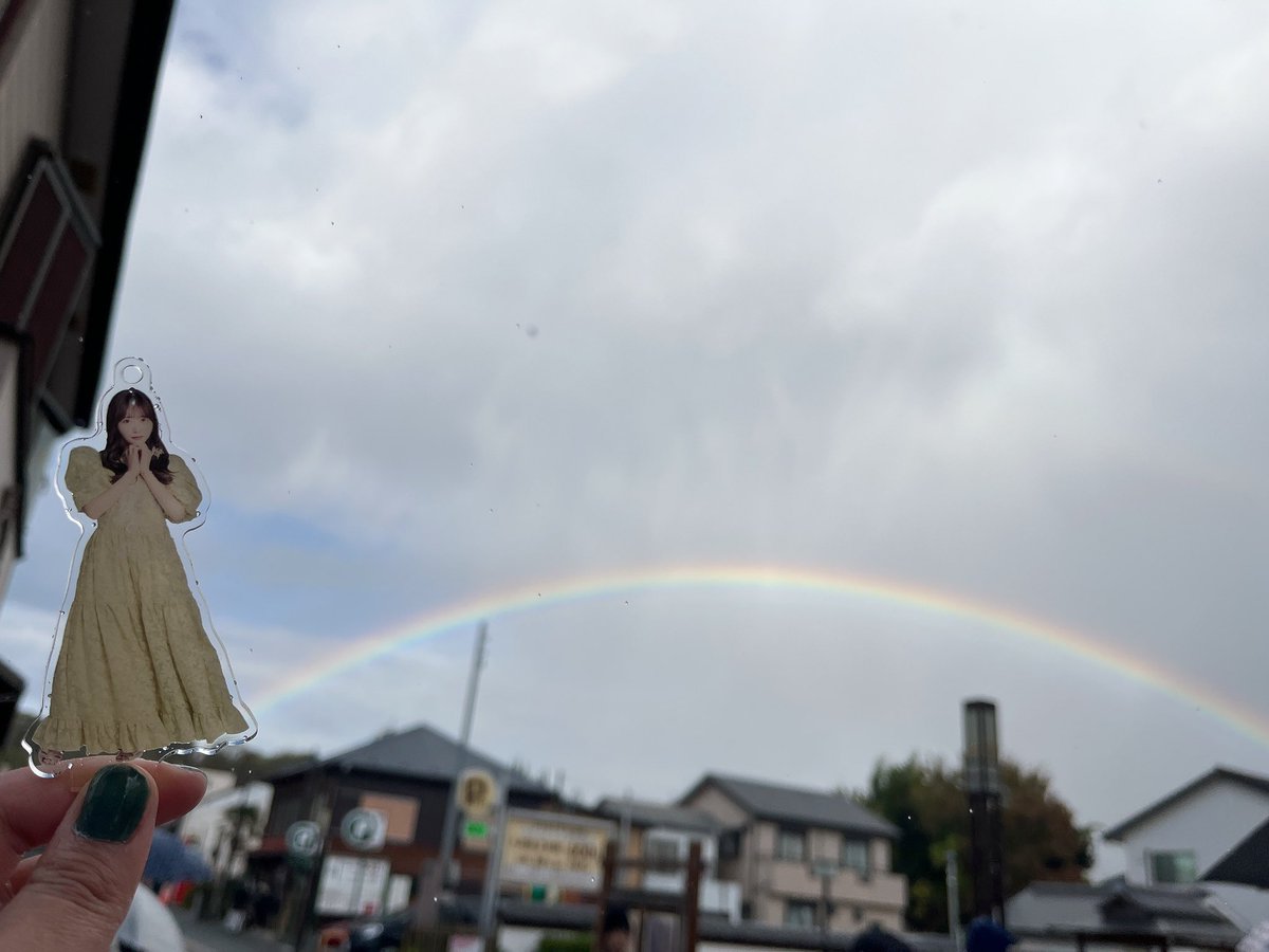 名古屋観光してたら虹が見えたよ！🌈

#すとーりーおぶふるっぱー