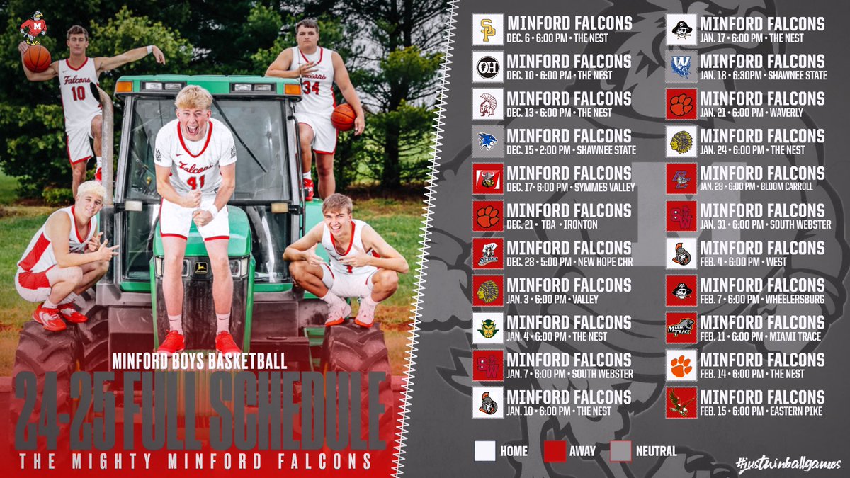 MinfordVarsityBasketball (@minfordhoops) on Twitter photo MHS BOYS BASKETBALL SCHEDULE
•
•
•
lets bounce…
#justwinballgames #themightyminfordfalcons #minfordboysvarsitybasketball #minford #muletown #doitfortruitt #jesuswon
<a href="/mylesmont10/">Myles Montgomery</a> <a href="/jack_shoe0/">Jackson Shoemaker</a> <a href="/kade_glockner/">Kade Glockner</a> <a href="/kayser_bennett/">Bennett Kayser</a> Ethan Cordle MHS BOYS BASKETBALL SCHEDULE
•
•
•
lets bounce…
#justwinballgames #themightyminfordfalcons #minfordboysvarsitybasketball #minford #muletown #doitfortruitt #jesuswon
<a href="/mylesmont10/">Myles Montgomery</a> <a href="/jack_shoe0/">Jackson Shoemaker</a> <a href="/kade_glockner/">Kade Glockner</a> <a href="/kayser_bennett/">Bennett Kayser</a> Ethan Cordle